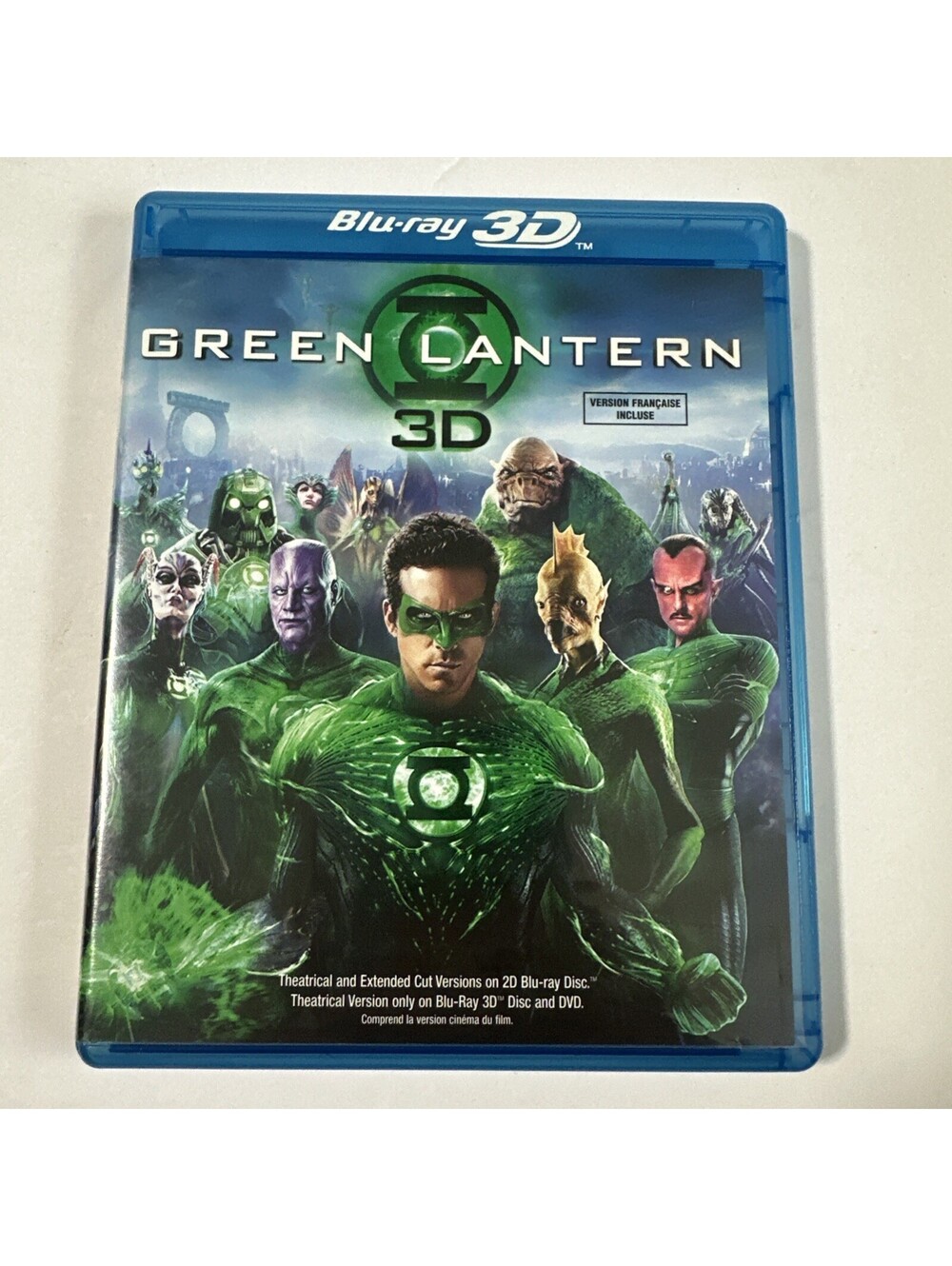 Green Lantern Blu-ray 3D + Blu-ray 2-Disc 2011 Ryan Reynolds English French
